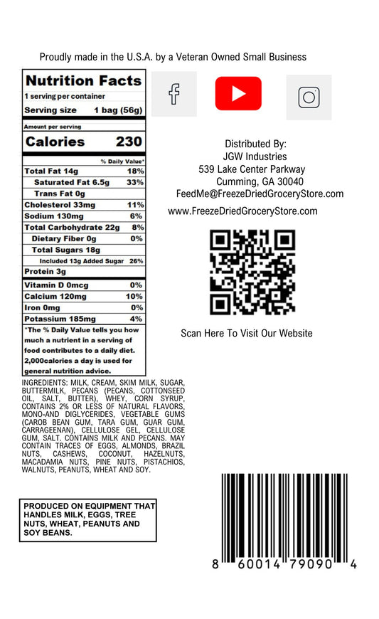 inAcrunch Freeze-Dried Butter Pecan Ice Cream