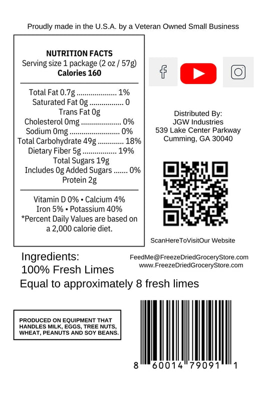 inAcrunch Freeze-Dried Lime Slices