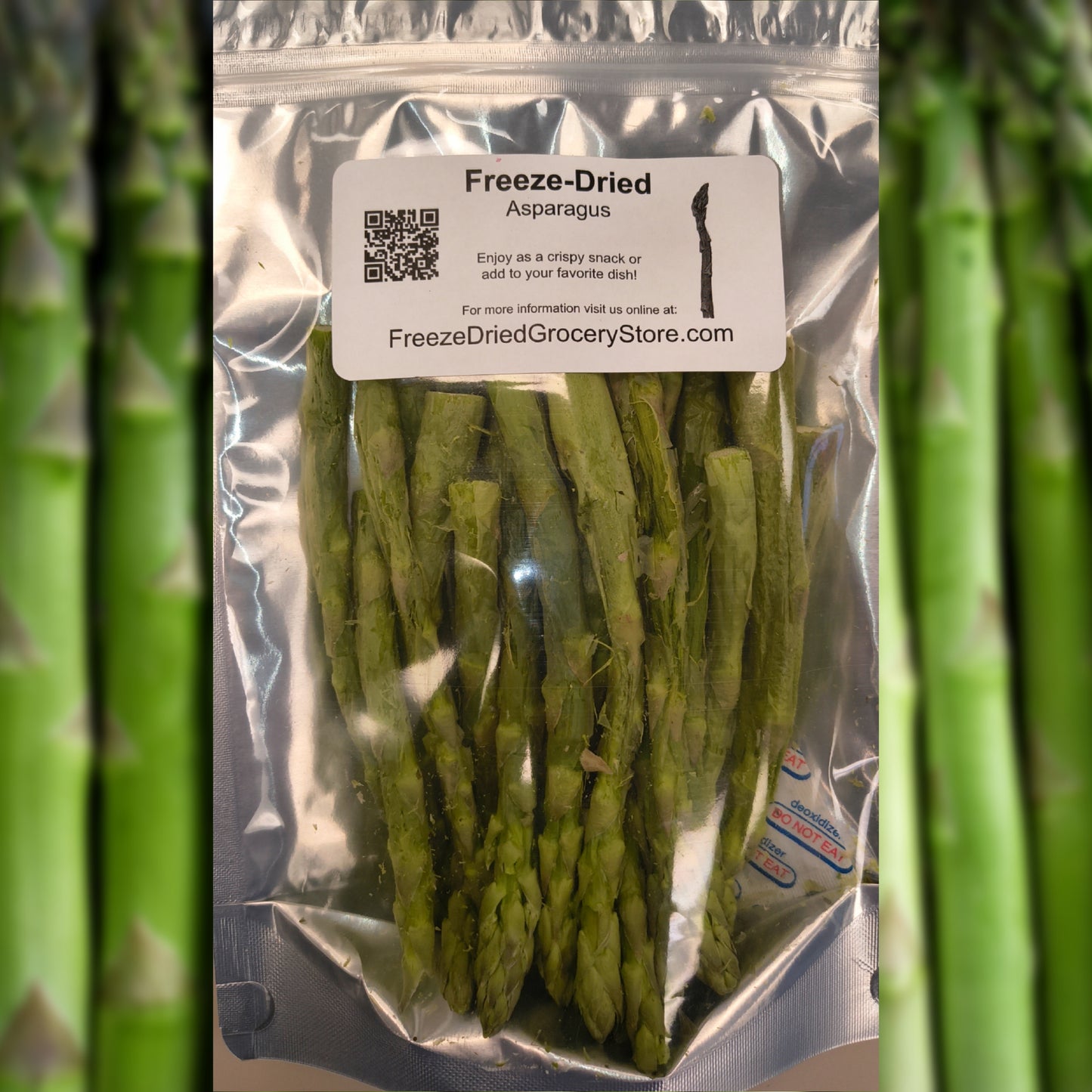 Asparagus, Freeze-Dried, Bagged