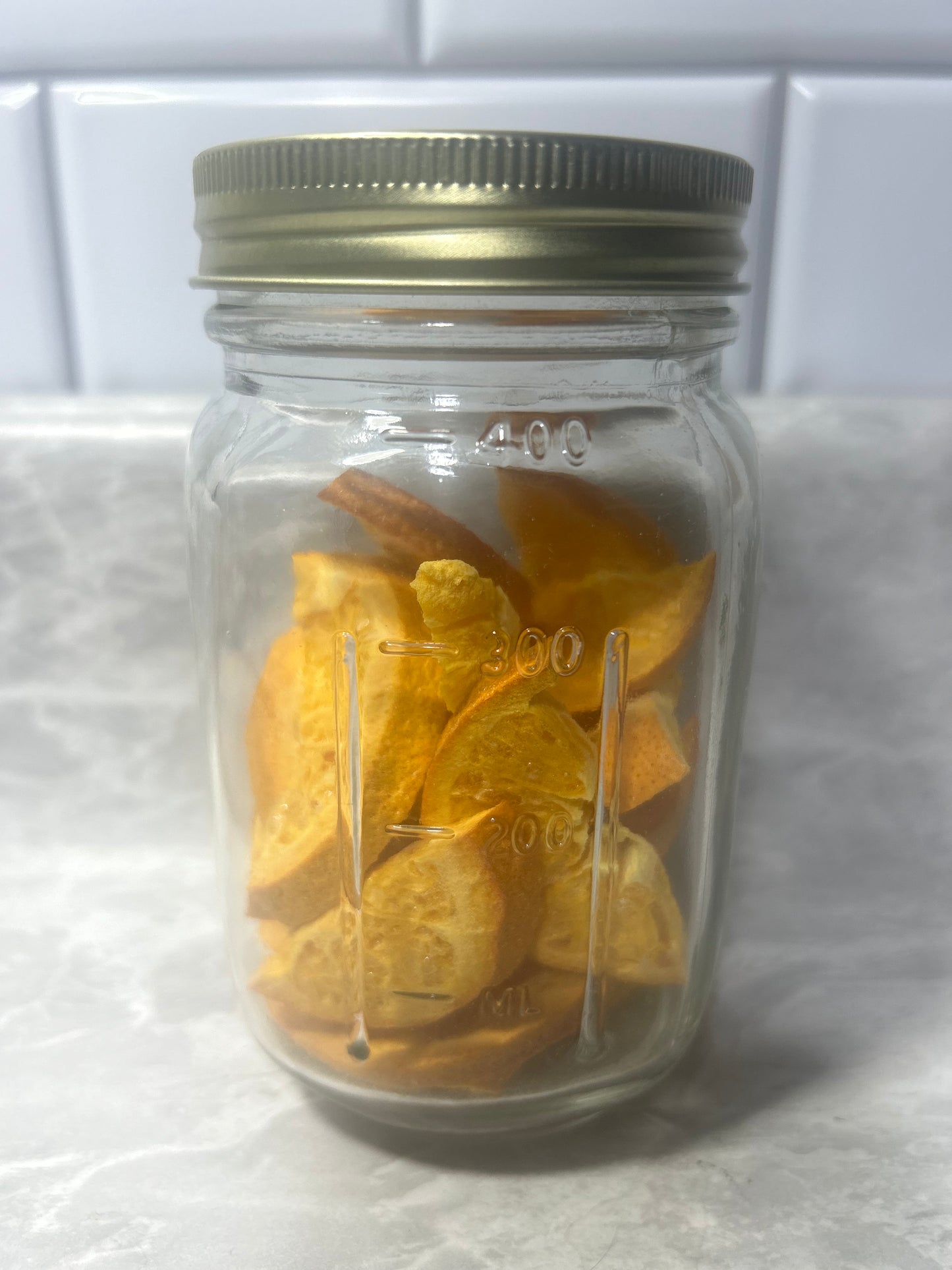 Orange, Wedge Cut, Freeze-Dried, Pint Jar