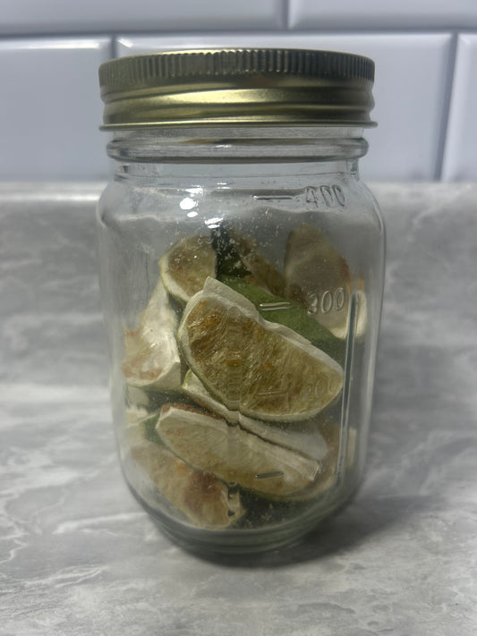 Lime, Wedge Cut, Freeze-Dried, Pint Jar