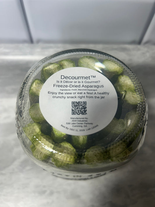 Asparagus, Freeze-Dried, Décourmet™ Half-Gallon Jar