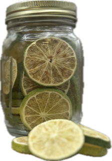 Lime, Slices, Freeze-Dried, Pint Jar