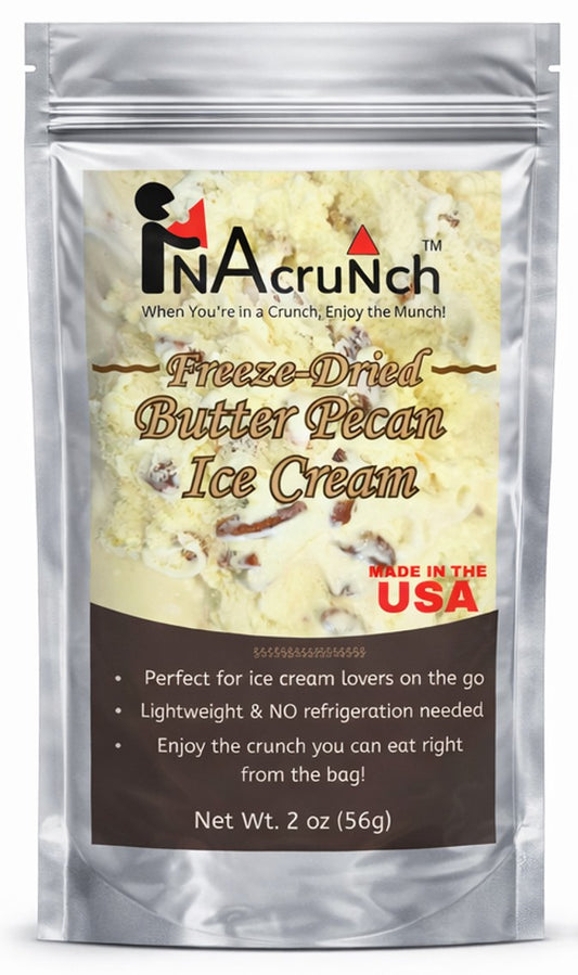inAcrunch Freeze-Dried Butter Pecan Ice Cream