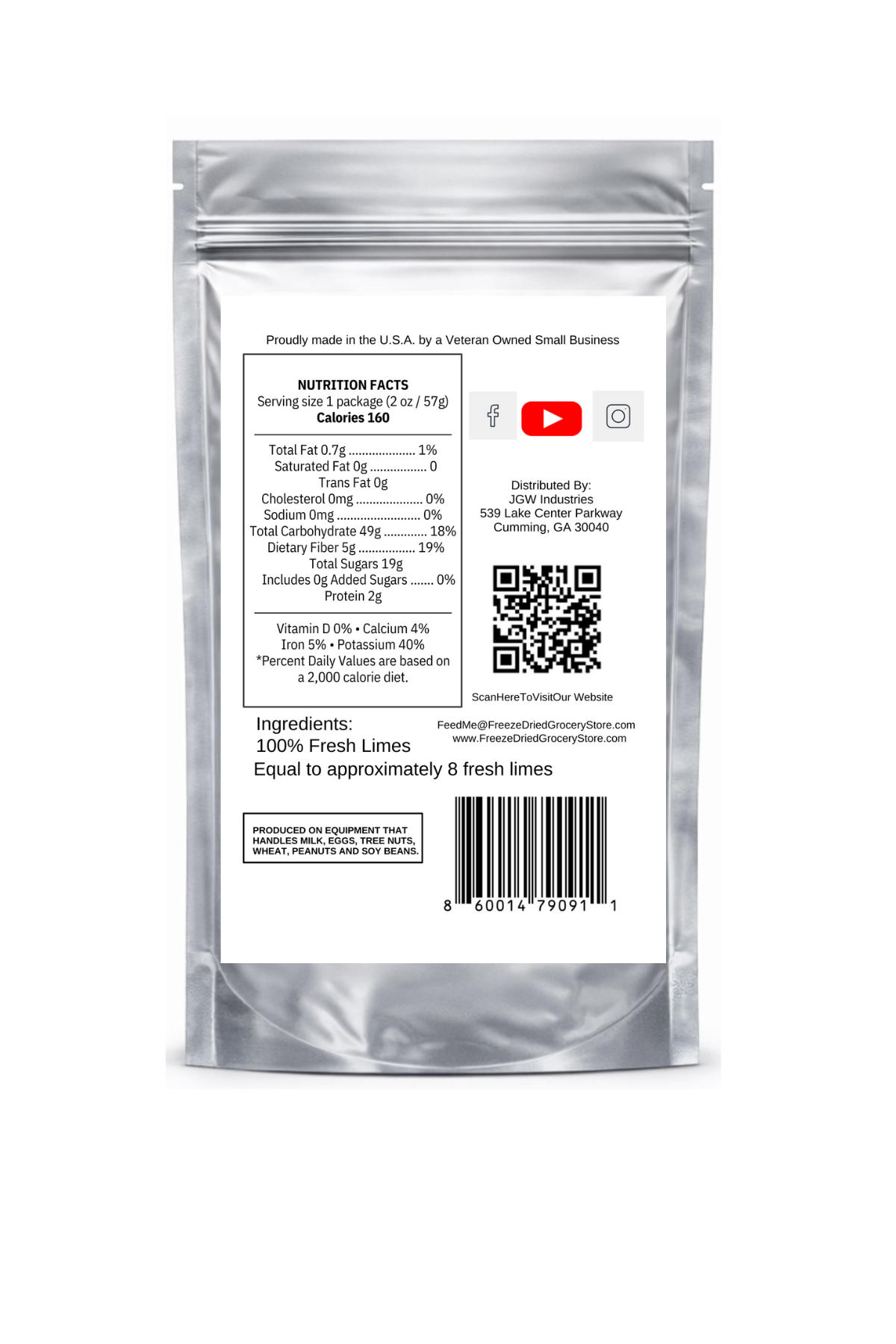inAcrunch Freeze-Dried Lime Slices