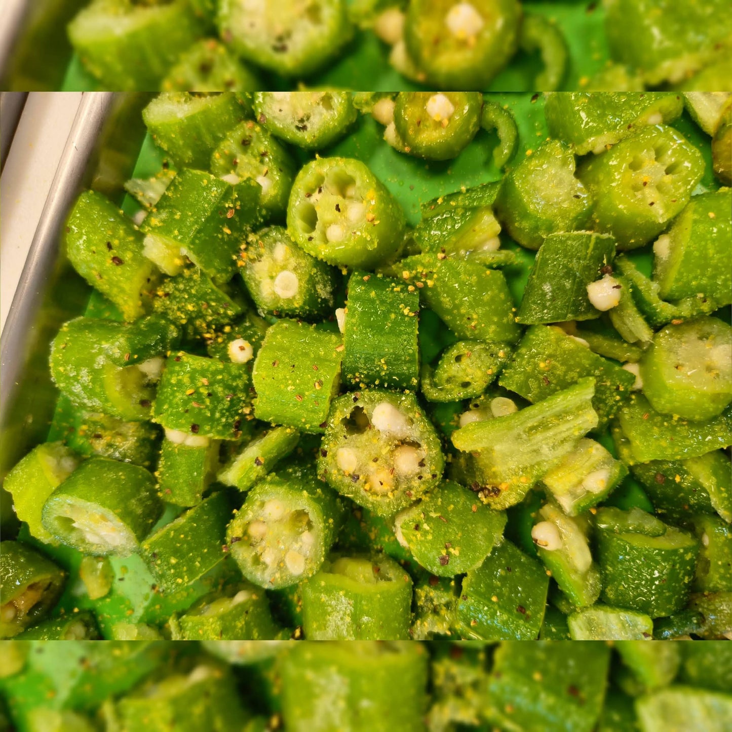 Lemon Pepper Okra, Freeze-Dried