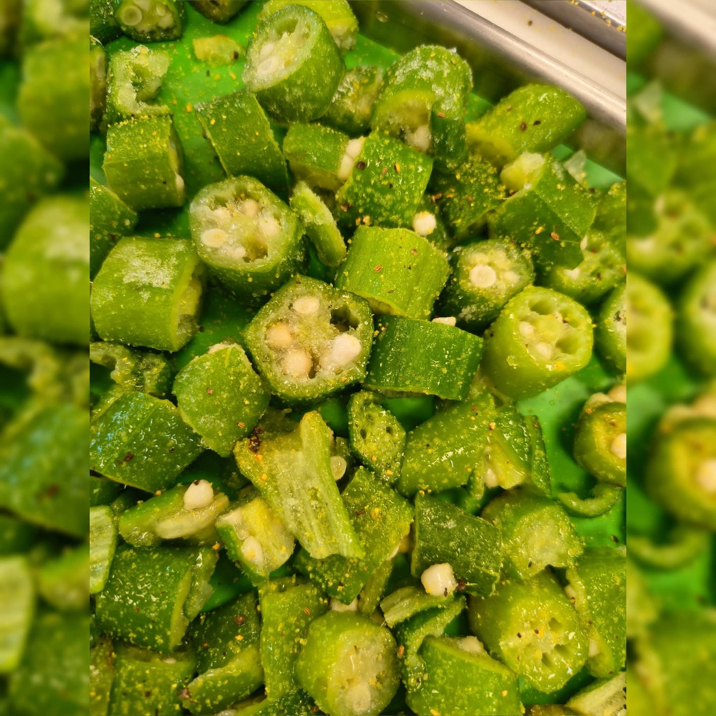 Lemon Pepper Okra, Freeze-Dried